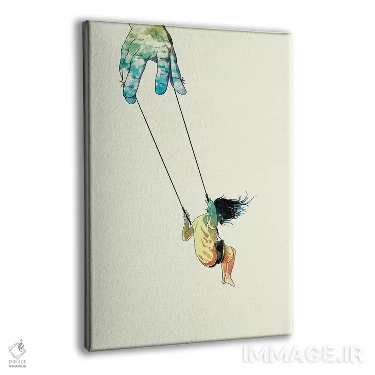 تابلو دکوراتیو "بالاتر تاب بده" اثر ماتیوله - نمای پرسپکتیو محصول