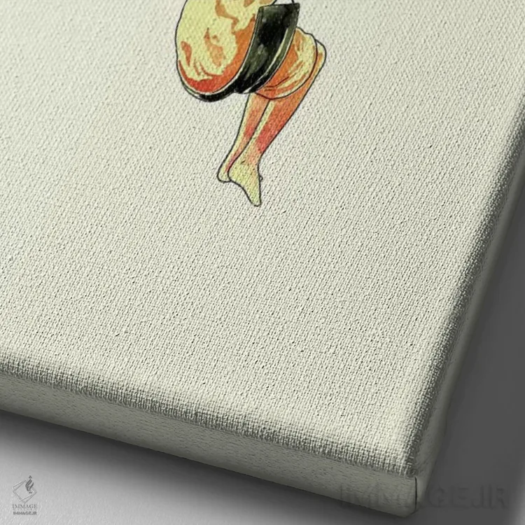 تابلو دکوراتیو "بالاتر تاب بده" اثر ماتیوله - نمای نزدیک بافت بوم