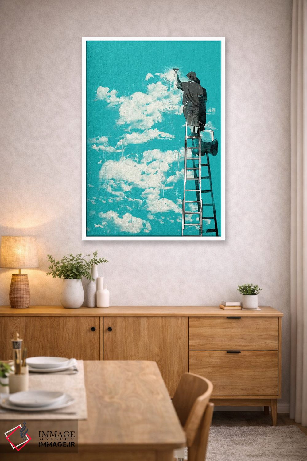 تابلو دکوراتیو "خوش بین" اثر ماتیوله - D3W