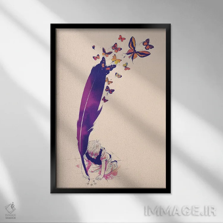 تابلو دکوراتیو "نامحدود" اثر ماتیوله - نمای قابدار مشکی