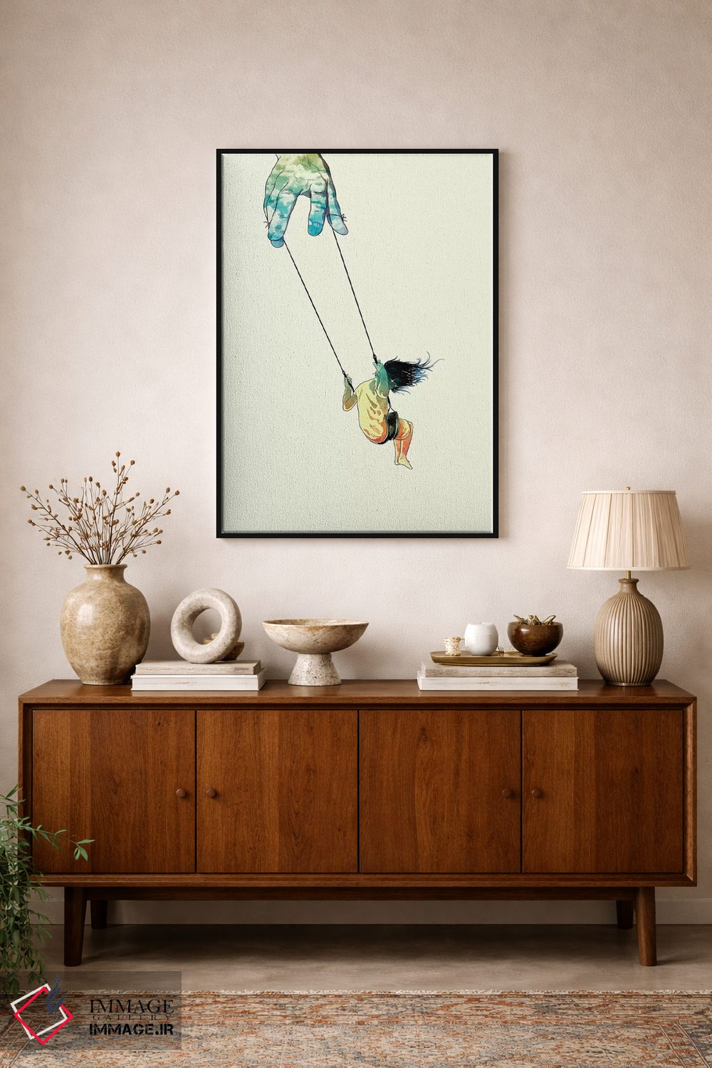 تابلو دکوراتیو "بالاتر تاب بده" اثر ماتیوله - D1B