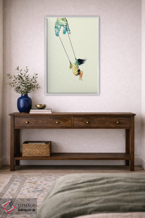 تابلو دکوراتیو "بالاتر تاب بده" اثر ماتیوله - D2W