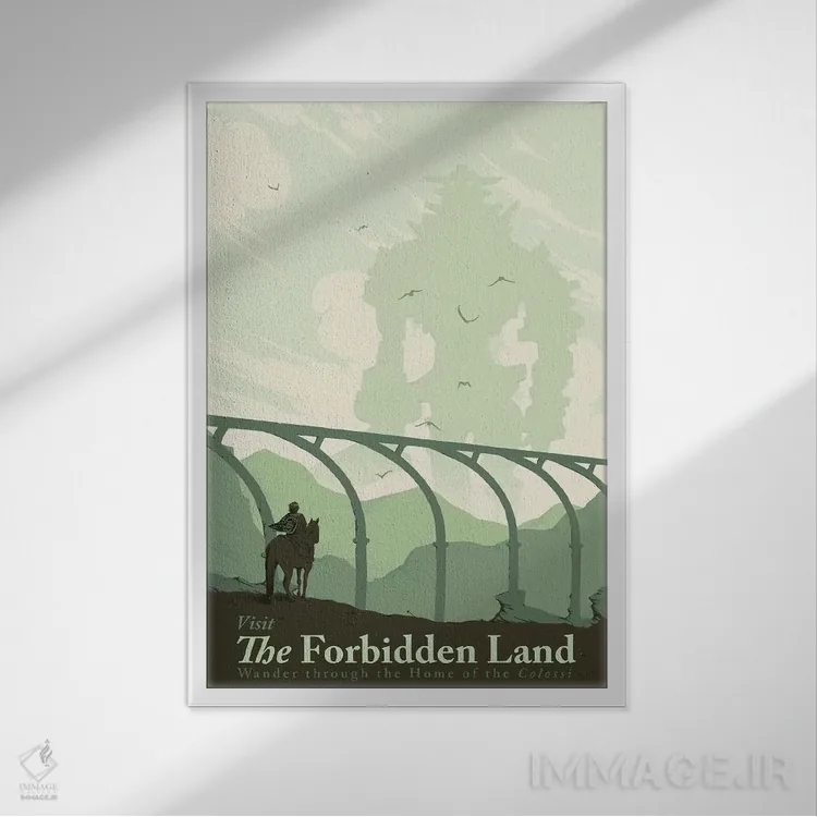 تابلو دکوراتیو "بازدید از کولوسی" اثر ماتیوله - نمای قابدار سفید