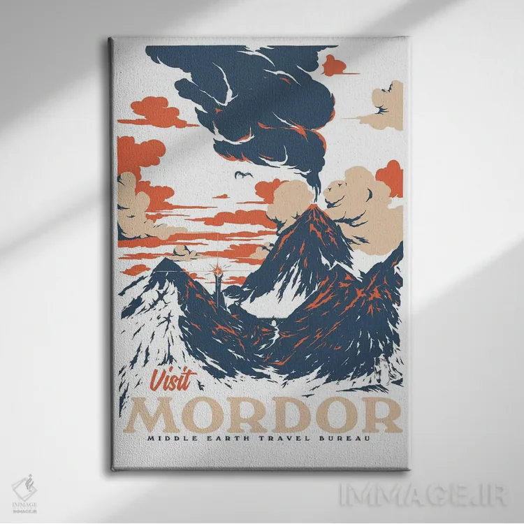 تابلو دکوراتیو "بازدید از موردور" اثر ماتیوله - نمای روبهرو روی دیوار