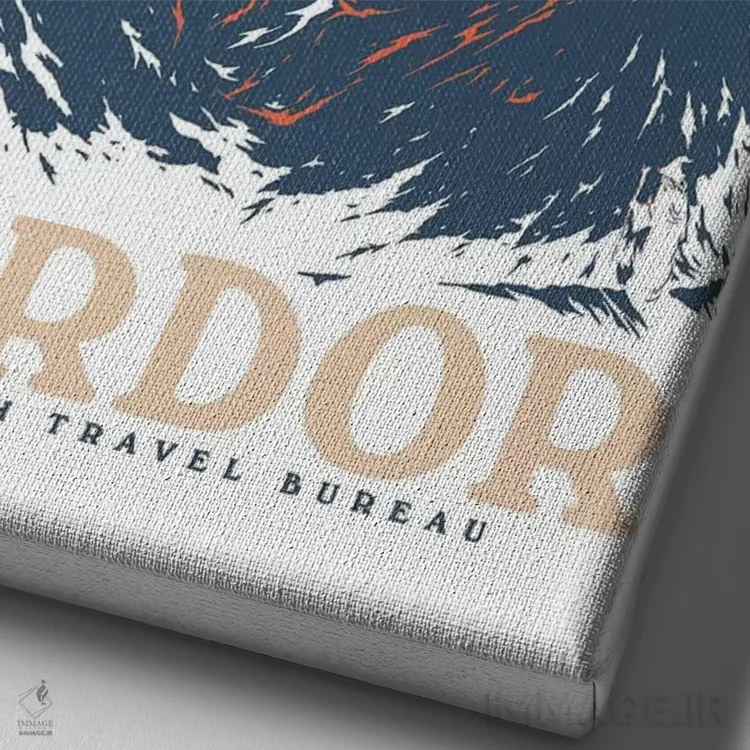 تابلو دکوراتیو "بازدید از موردور" اثر ماتیوله - نمای نزدیک بافت بوم