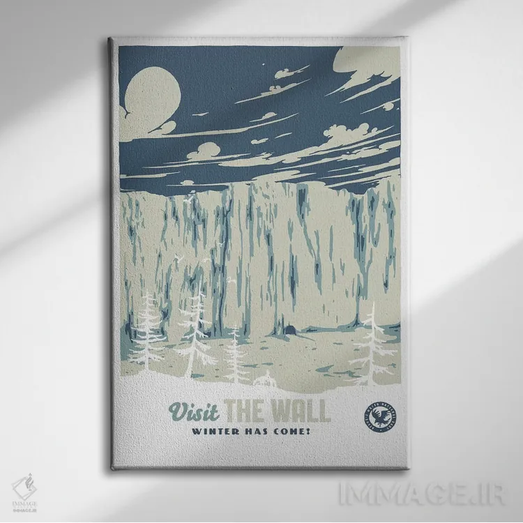 تابلو دکوراتیو "بازدید از دیوار" اثر ماتیوله - نمای روبهرو روی دیوار