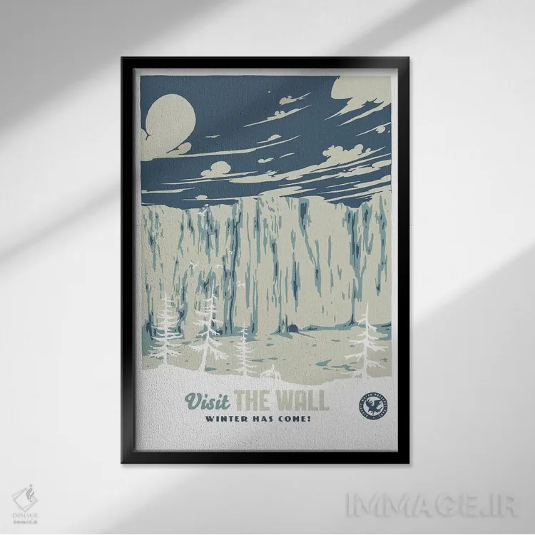 تابلو دکوراتیو "بازدید از دیوار" اثر ماتیوله - نمای قابدار مشکی