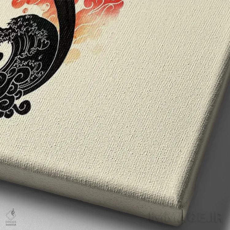 تابلو دکوراتیو "فاجعه" اثر ماتیوله - نمای نزدیک بافت بوم