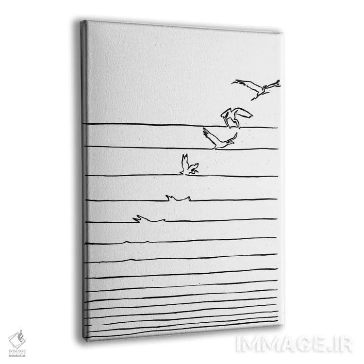 تابلو مینیمال "آزاد شو" اثر ماتیوله - نمای پرسپکتیو محصول