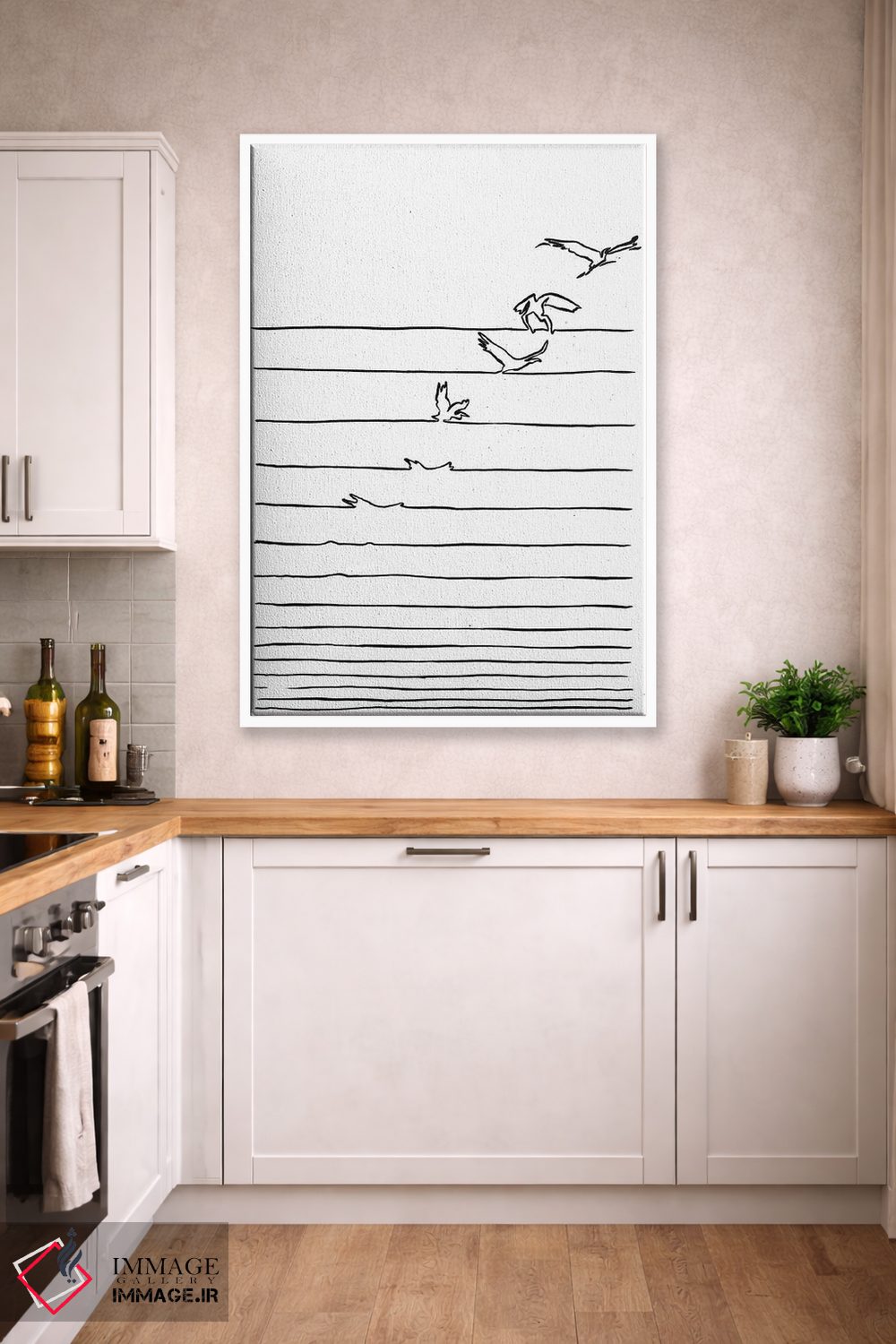 تابلو مینیمال "آزاد شو" اثر ماتیوله - D3W