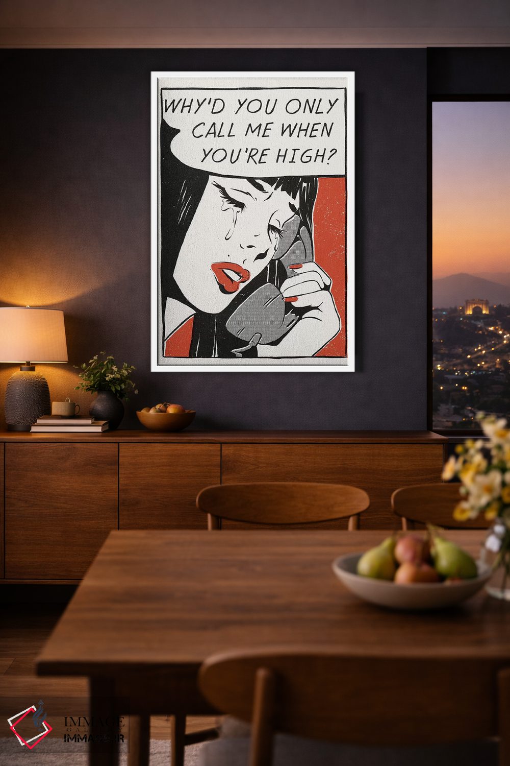 تابلو دکوراتیو "زنگ بزن" اثر ماتیوله - D4W