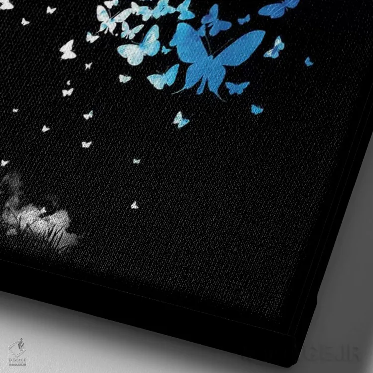 تابلو دکوراتیو "نظریه آشوب" اثر ماتیوله - نمای نزدیک بافت بوم