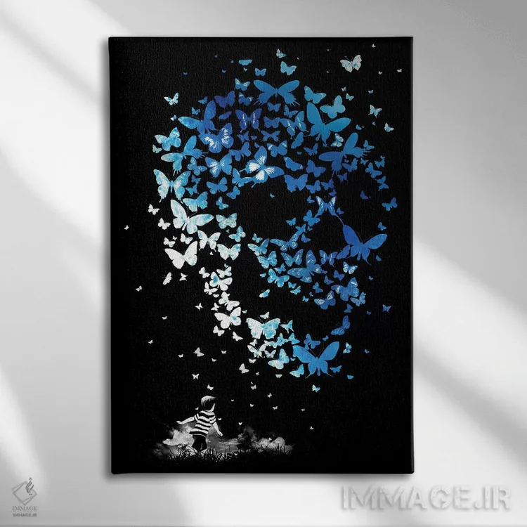 تابلو دکوراتیو "نظریه آشوب" اثر ماتیوله - نمای روبهرو روی دیوار