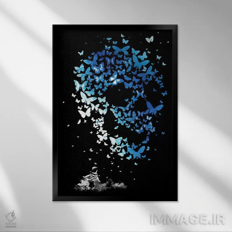 تابلو دکوراتیو "نظریه آشوب" اثر ماتیوله - نمای قابدار مشکی