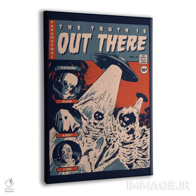 تابلو دکوراتیو "پرونده های کمیک" اثر ماتیوله - نمای پرسپکتیو محصول