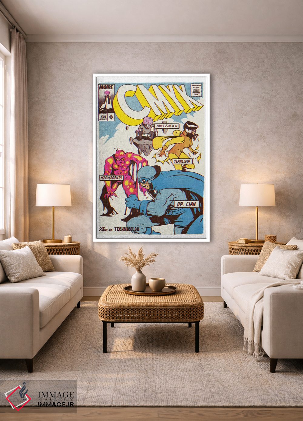 تابلو دکوراتیو "قهرمانان CMYK" اثر ماتیوله - D1W