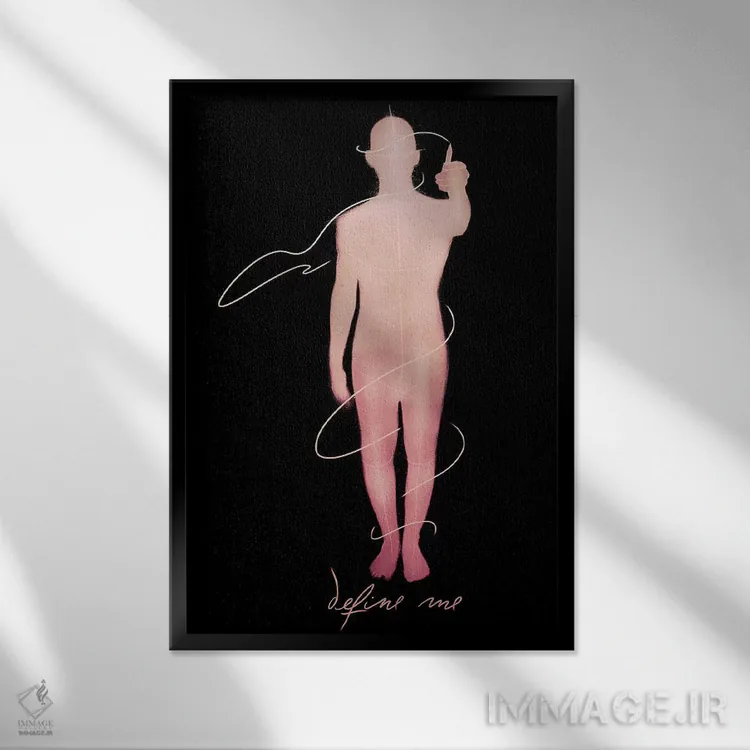 تابلو دکوراتیو "من را تعریف کن" اثر ماتیوله - نمای قابدار مشکی