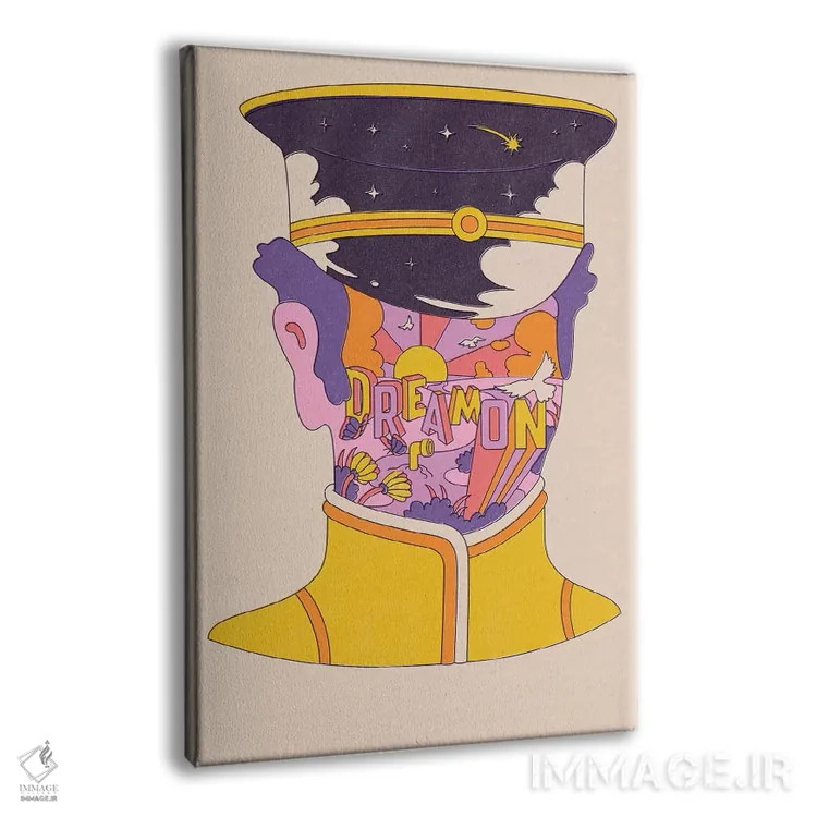 تابلو دکوراتیو "به رویا ادامه بده" اثر ماتیوله - نمای پرسپکتیو محصول