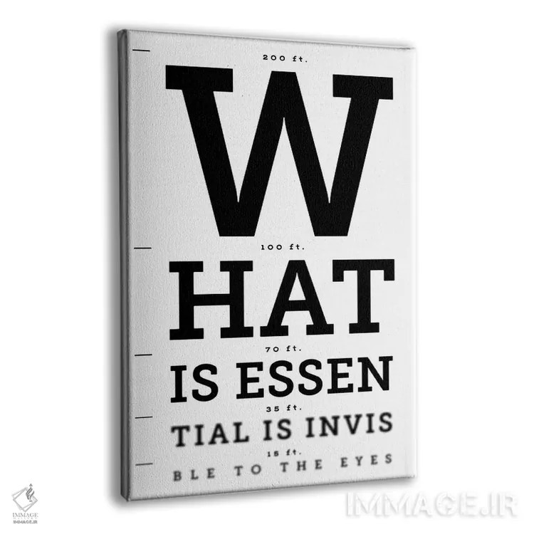 تابلو دکوراتیو "ضروری" اثر ماتیوله - نمای پرسپکتیو محصول