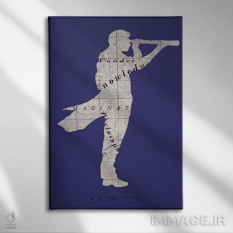 تابلو دکوراتیو "کاشف" اثر ماتیوله - نمای روبهرو روی دیوار