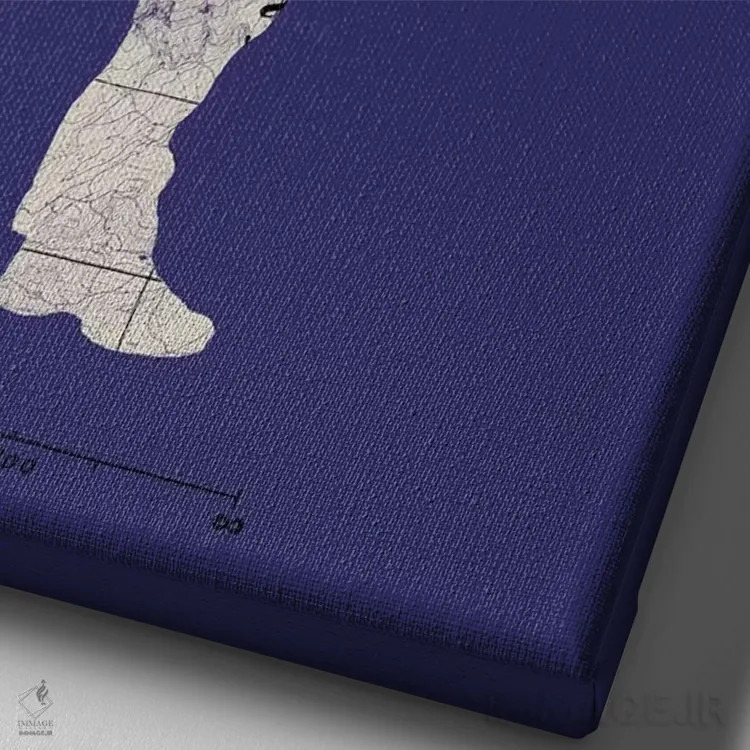 تابلو دکوراتیو "کاشف" اثر ماتیوله - نمای نزدیک بافت بوم