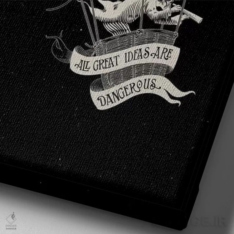 تابلو دکوراتیو "ایده عالی" اثر ماتیوله - نمای نزدیک بافت بوم