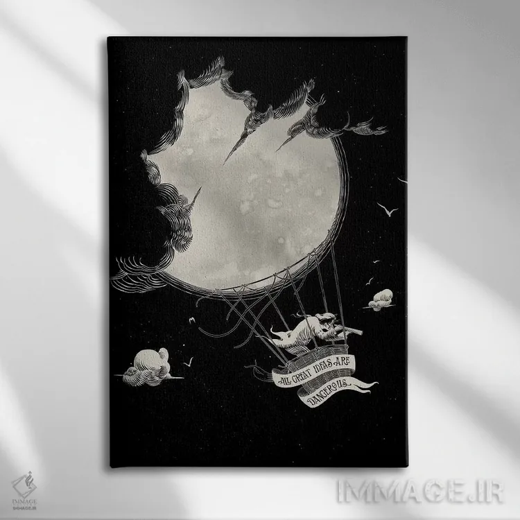 تابلو دکوراتیو "ایده عالی" اثر ماتیوله - نمای روبهرو روی دیوار