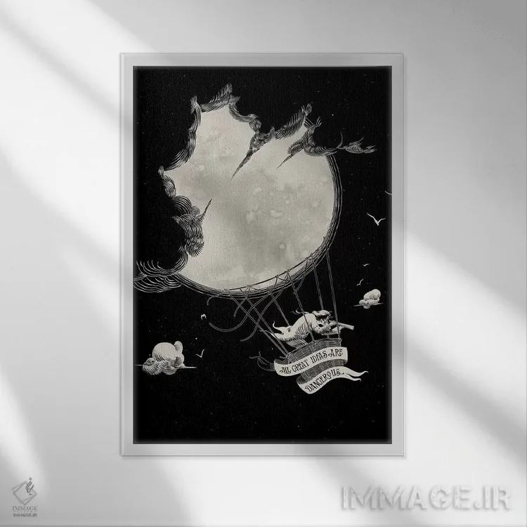 تابلو دکوراتیو "ایده عالی" اثر ماتیوله - نمای قابدار سفید