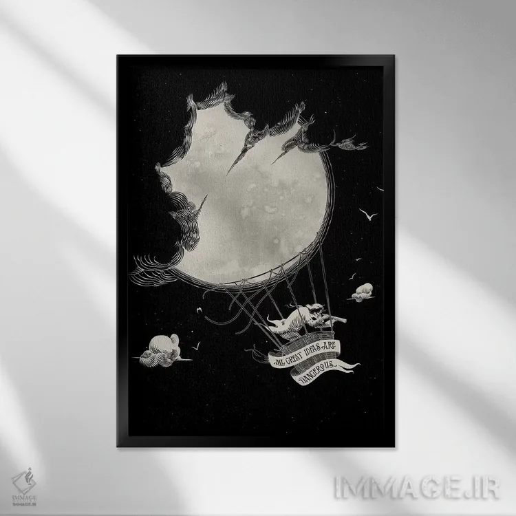 تابلو دکوراتیو "ایده عالی" اثر ماتیوله - نمای قابدار مشکی