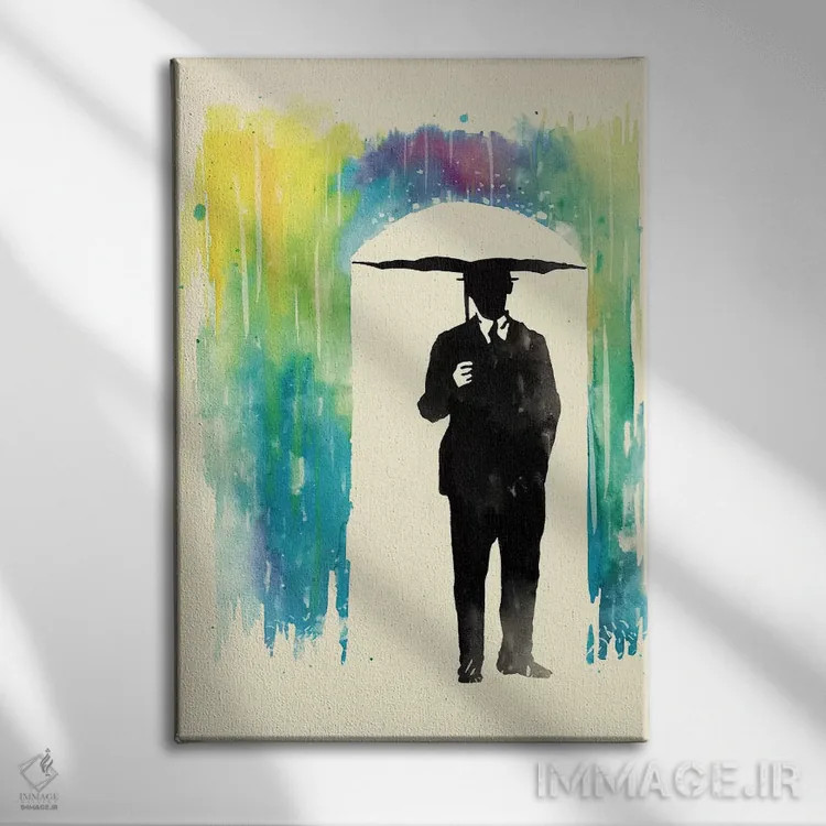 تابلو دکوراتیو ترس از رنگ ها اثر ماتیوله - نمای روبهرو روی دیوار