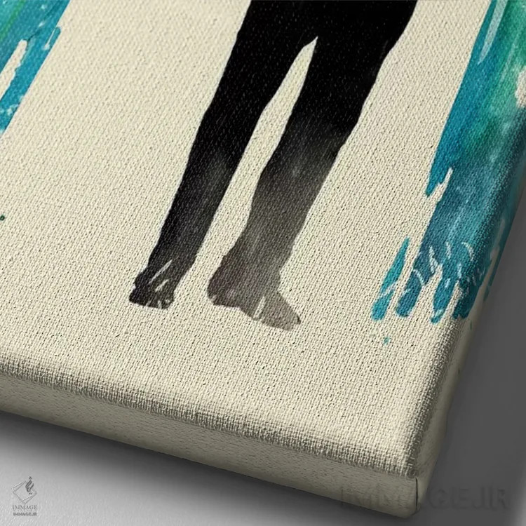 تابلو دکوراتیو ترس از رنگ ها اثر ماتیوله - نمای نزدیک بافت بوم