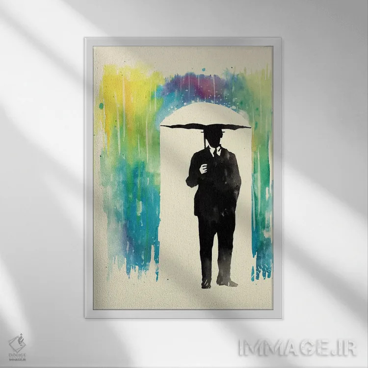 تابلو دکوراتیو ترس از رنگ ها اثر ماتیوله - نمای قابدار سفید