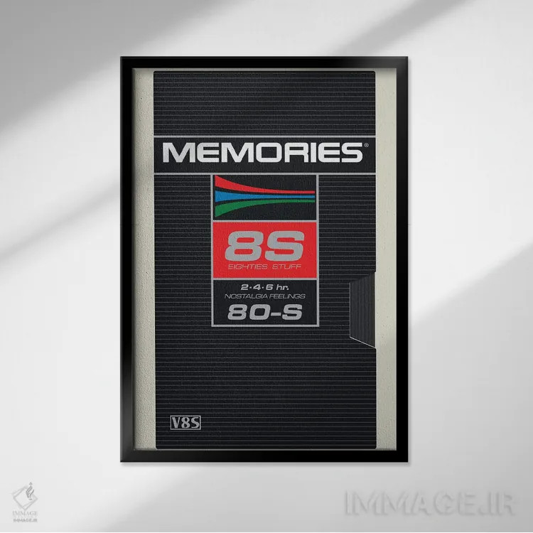 تابلو دکوراتیو خاطرات اثر ماتیوله - نمای قابدار مشکی