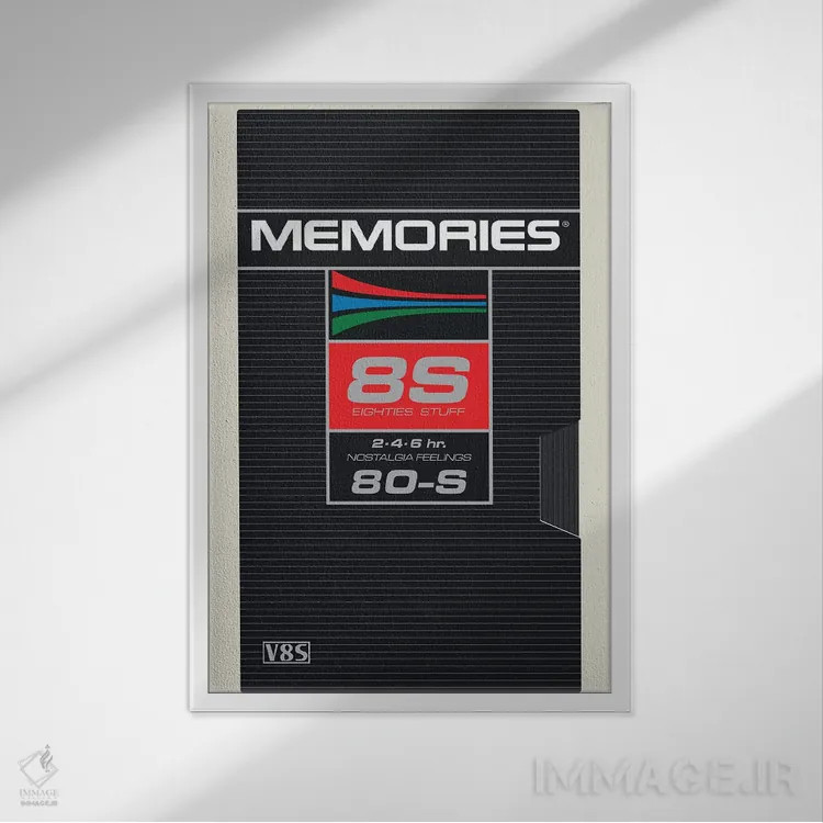 تابلو دکوراتیو خاطرات اثر ماتیوله - نمای قابدار سفید