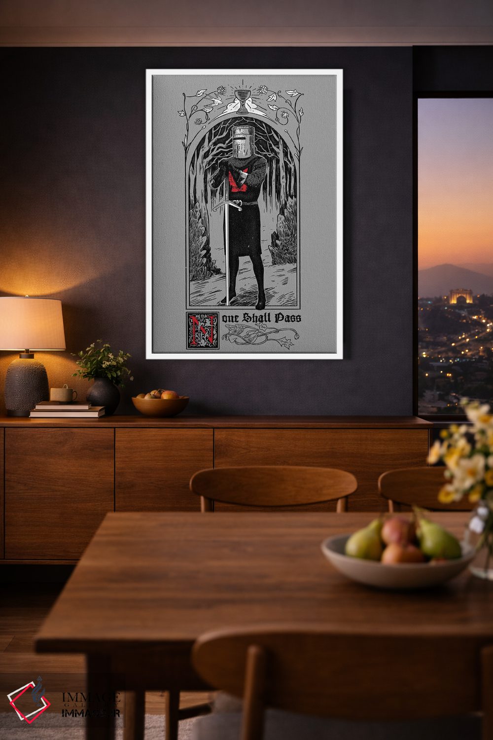 تابلو دکوراتیو هیچ کس عبور نخواهد کرد اثر ماتیوله - D2W