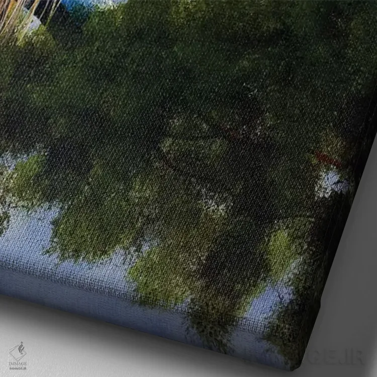 تابلو دکوراتیو رویای جادویی روزانه اثر سالن هنری مون لایت - نمای نزدیک بافت بوم