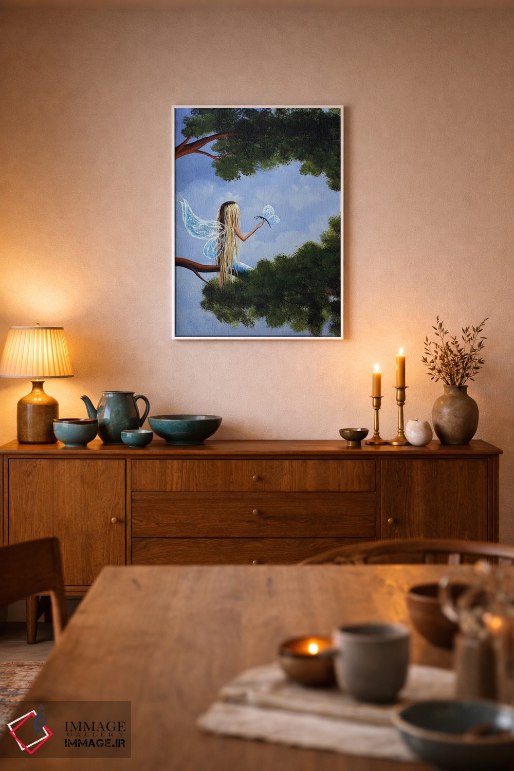 تابلو دکوراتیو رویای جادویی روزانه اثر سالن هنری مون لایت - D6W
