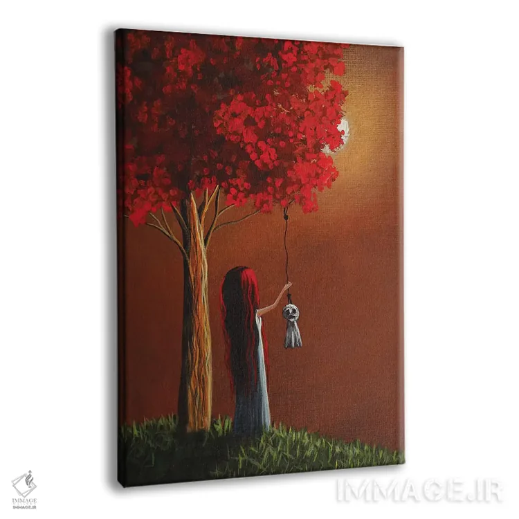 تابلو دکوراتیو حالا او تنها نخواهد بود ۳ اثر سالن هنری مون لایت - نمای پرسپکتیو محصول