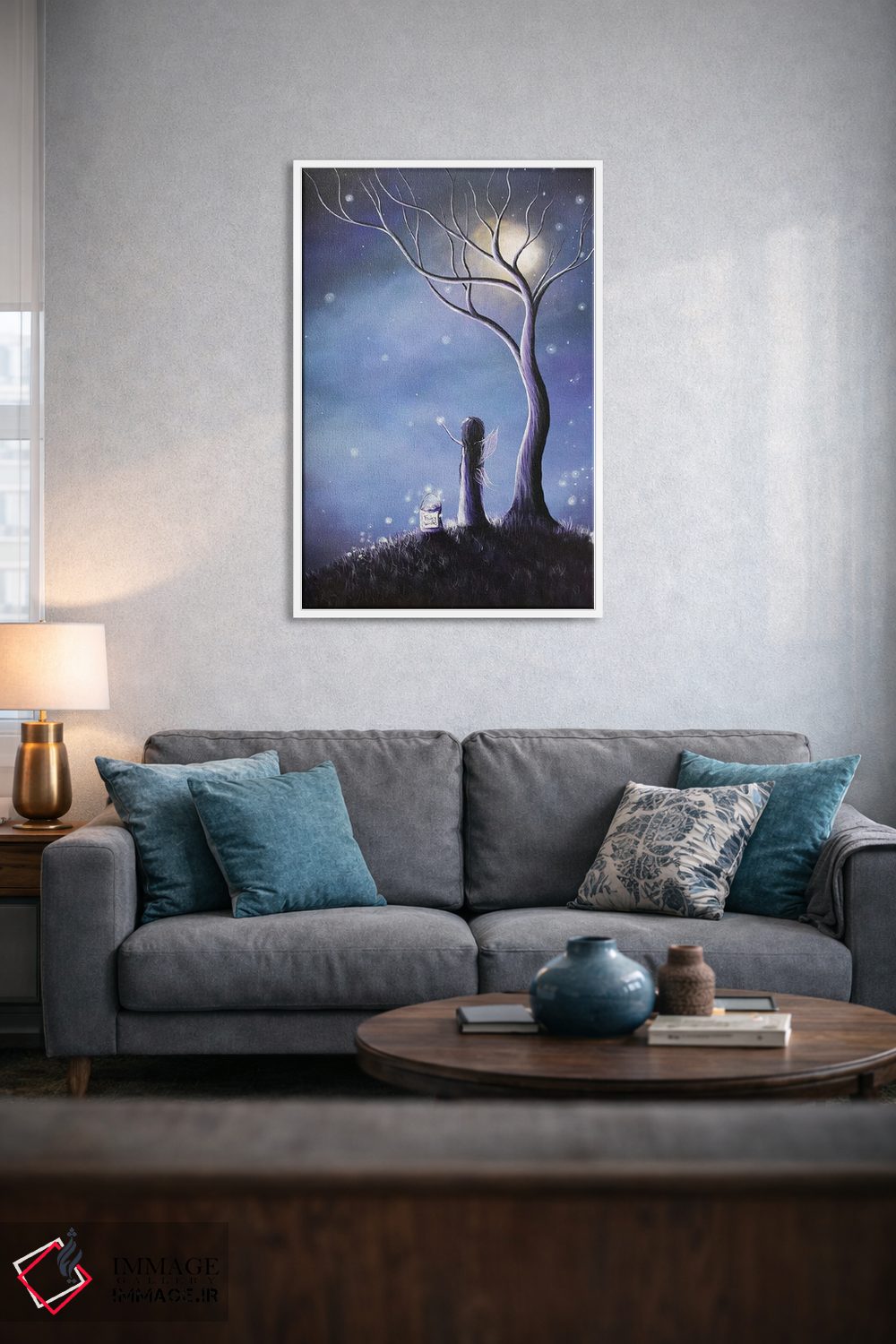 تابلو دکوراتیو شب پری ها اثر سالن هنری مون لایت - D4W