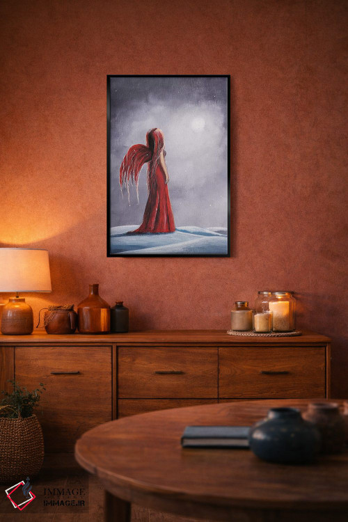 تابلو دکوراتیو ملکه شب های زمستانی اثر سالن هنری مون لایت - D5B