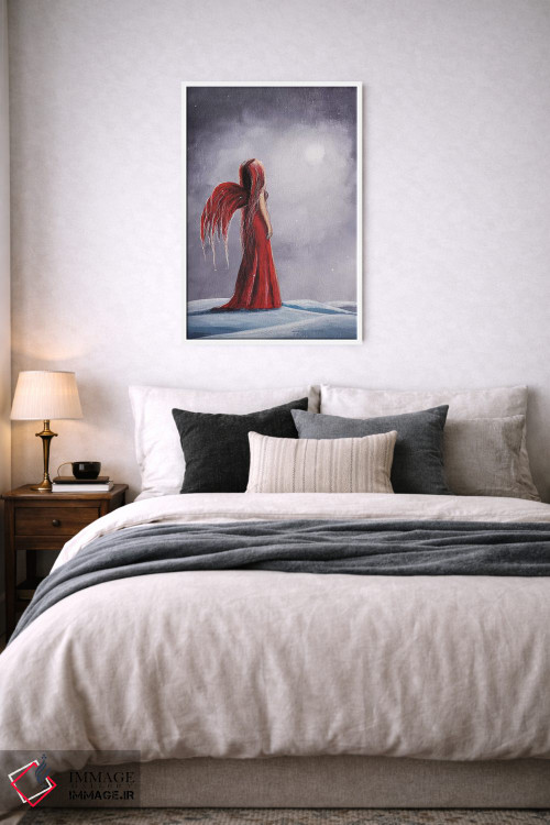 تابلو دکوراتیو ملکه شب های زمستانی اثر سالن هنری مون لایت - D6W