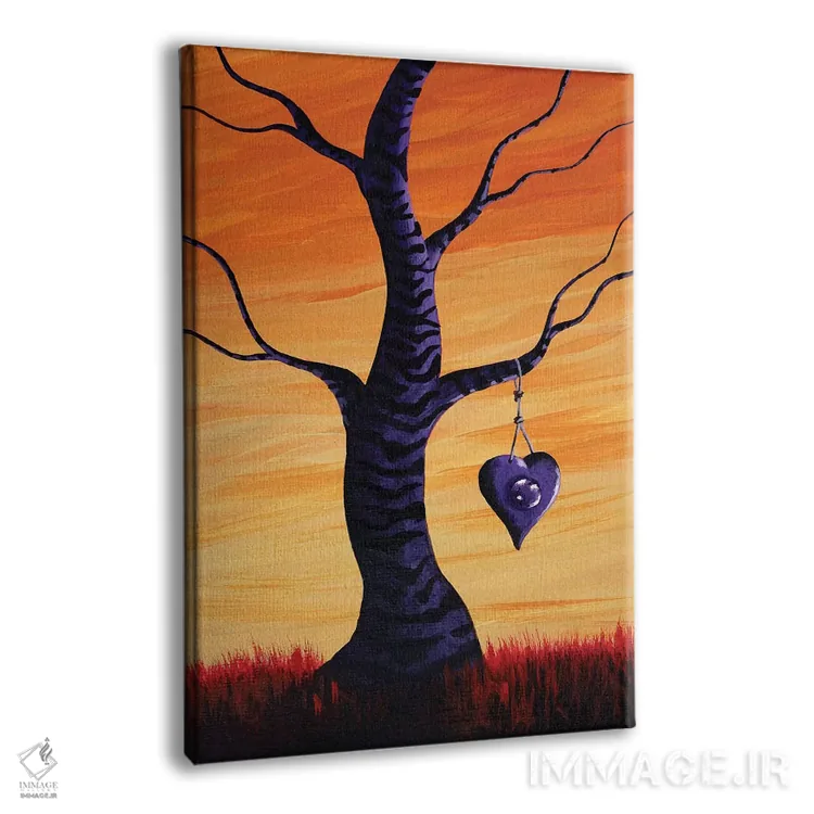 تابلو دکوراتیو اشتراک گذاشتن تخیل من اثر سالن هنری مون لایت - نمای پرسپکتیو محصول