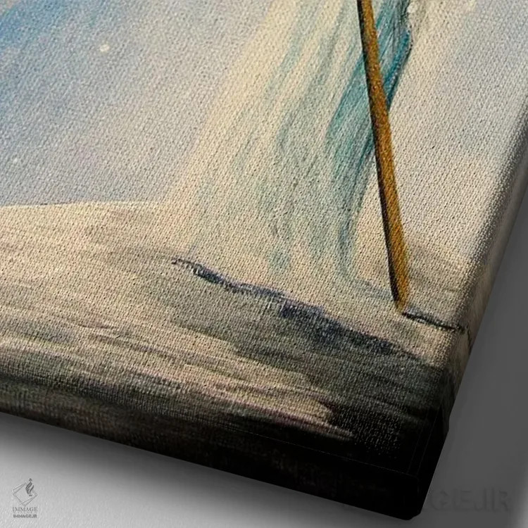 تابلو دکوراتیو ملکه برفی اثر سالن هنری مون لایت - نمای نزدیک بافت بوم