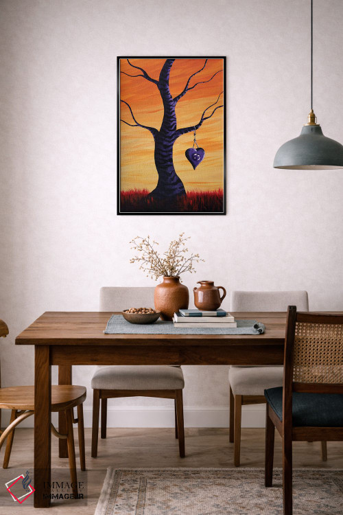 تابلو دکوراتیو اشتراک گذاشتن تخیل من اثر سالن هنری مون لایت - D5B