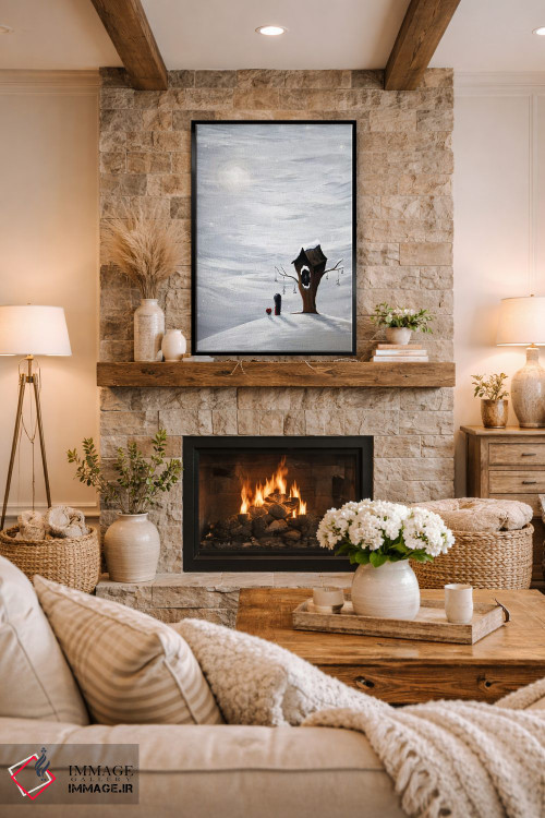 تابلو دکوراتیو شش آرزو باقی مانده اثر سالن هنری مون لایت - D1B