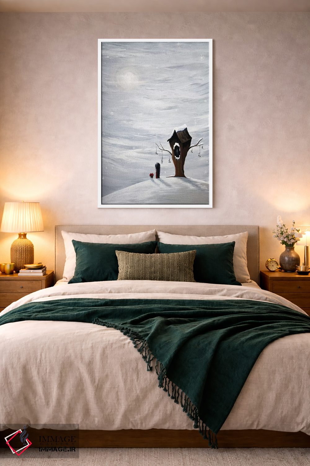 تابلو دکوراتیو شش آرزو باقی مانده اثر سالن هنری مون لایت - D3W