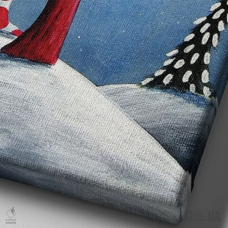 تابلو دکوراتیو ستاره آرزوها اثر سالن هنری مون لایت - نمای نزدیک بافت بوم