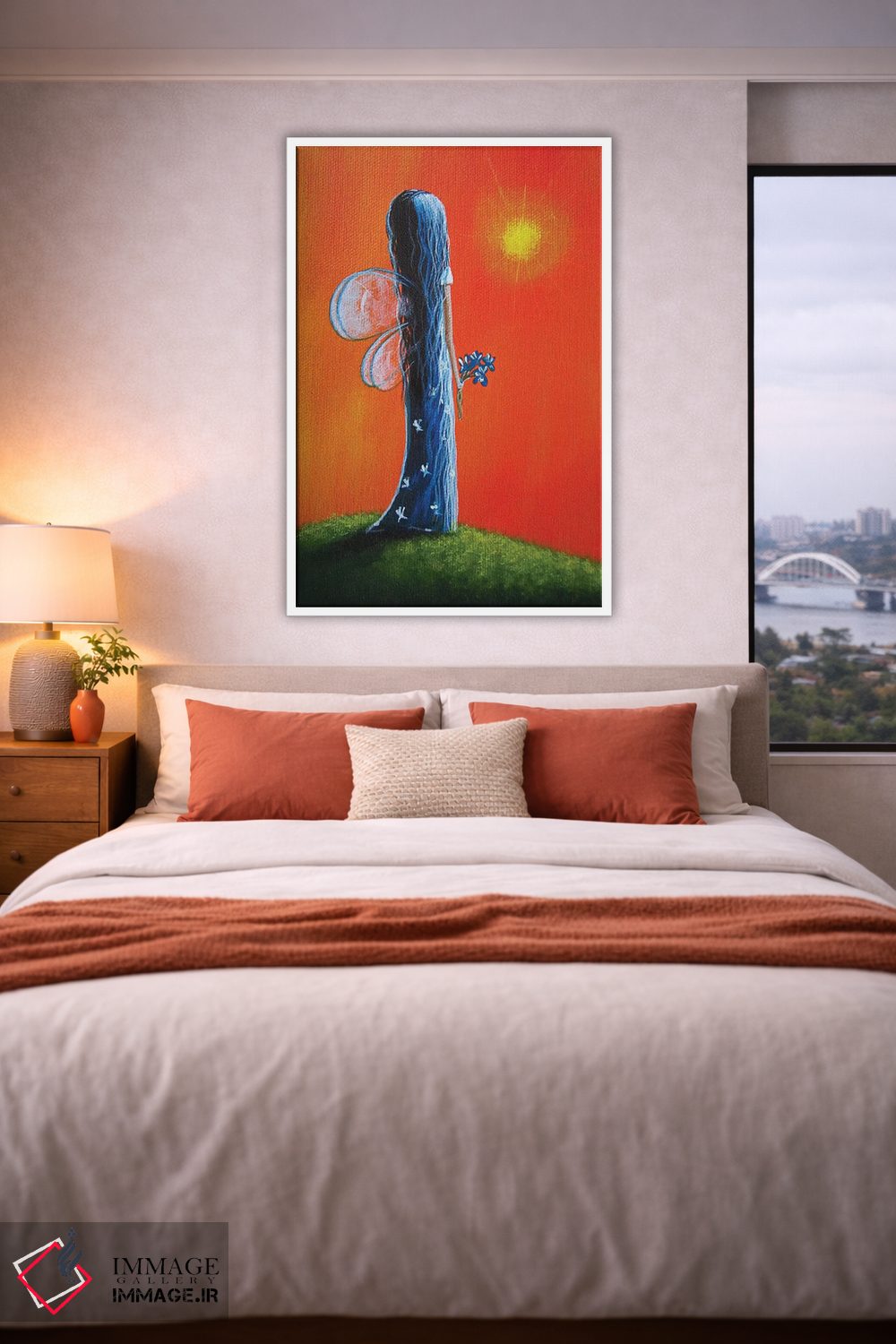 تابلو دکوراتیو پری تابستانی اثر سالن هنری مون لایت - D3W