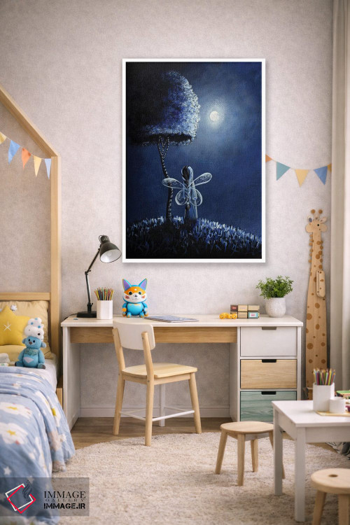 تابلو دکوراتیو پری توپاز اثر سالن هنری مون لایت - D2W