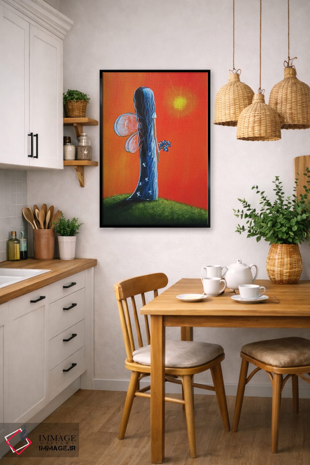 تابلو دکوراتیو پری تابستانی اثر سالن هنری مون لایت - D5B